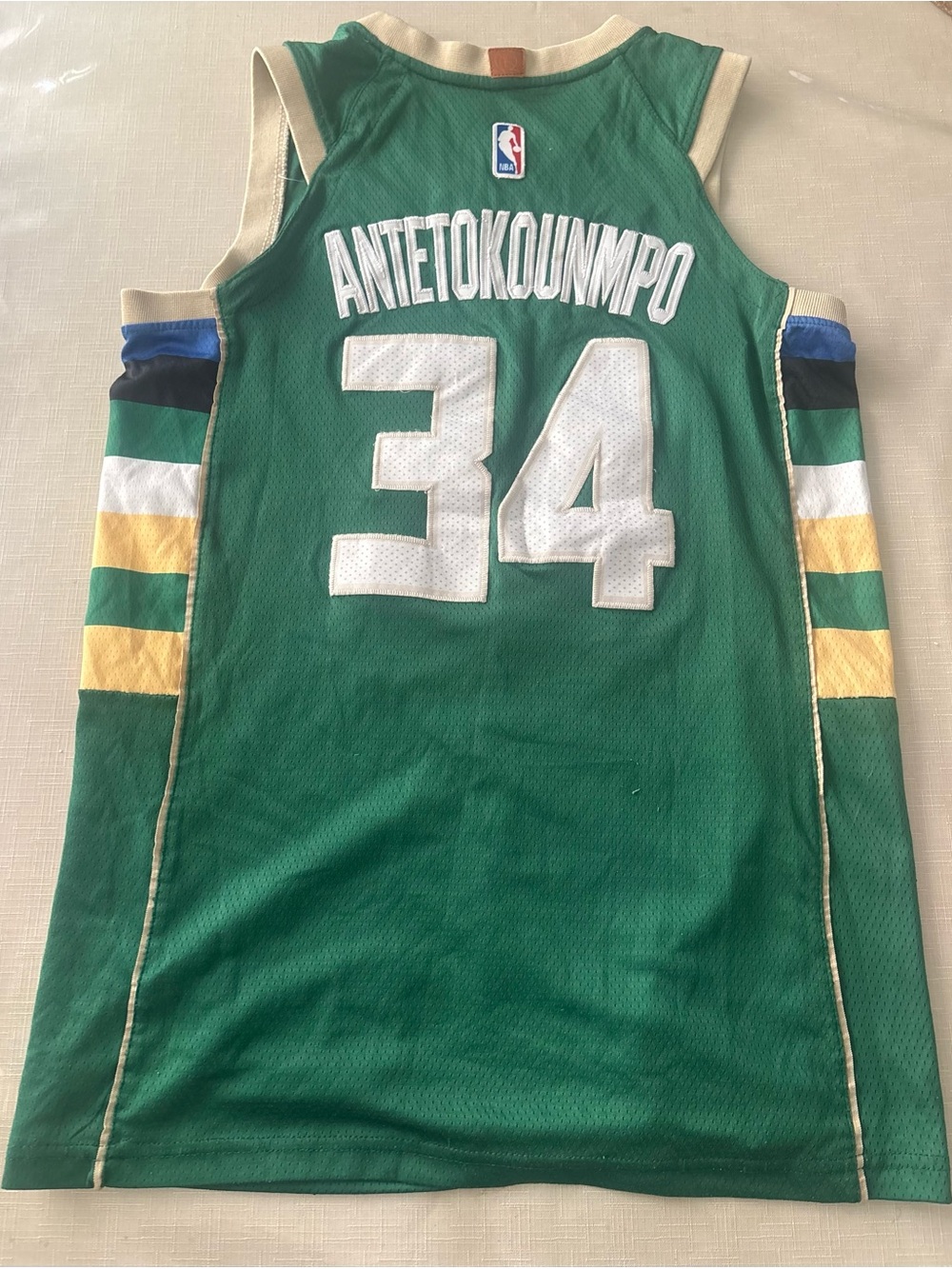 NBA Giannis Antetokounmpo #34 Green Basketball Jersey Adult Size 44